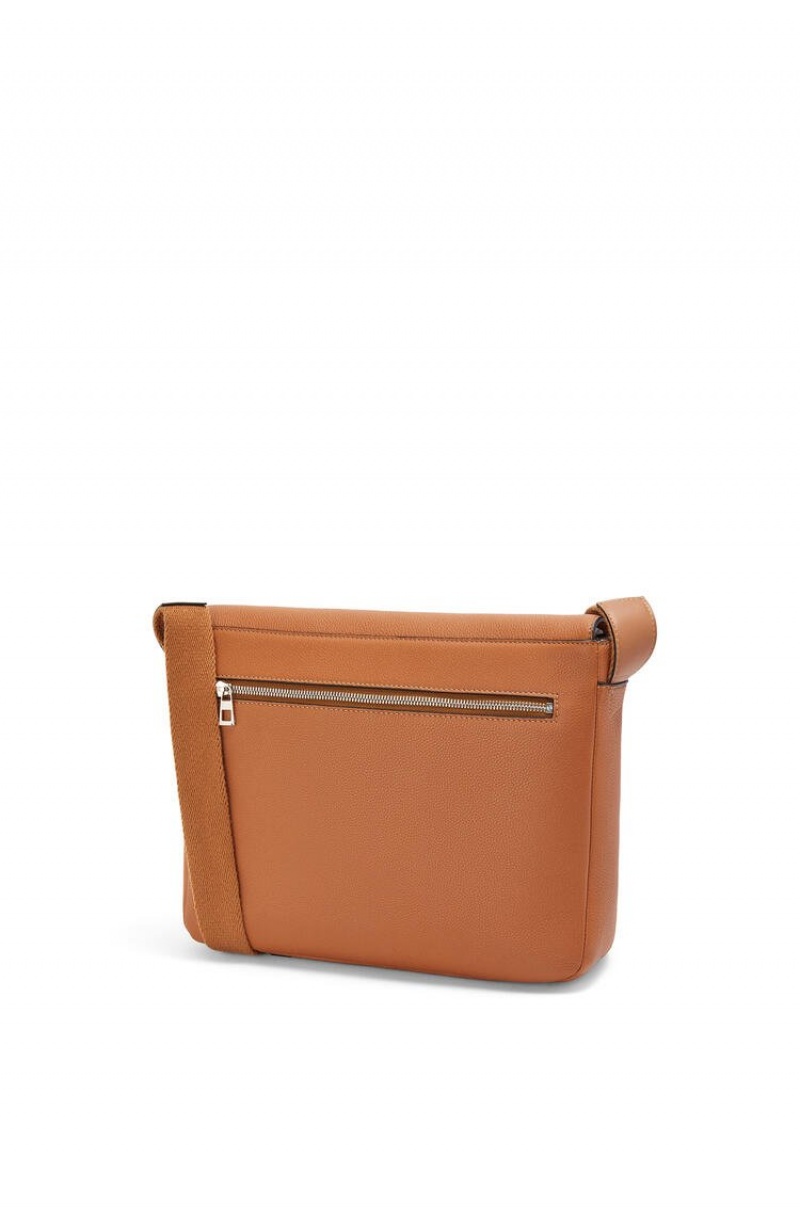 Bolsa De Mensajero Loewe Military Messenger Bag in soft grained calfskin Hombre Tan | 201MYKDQN