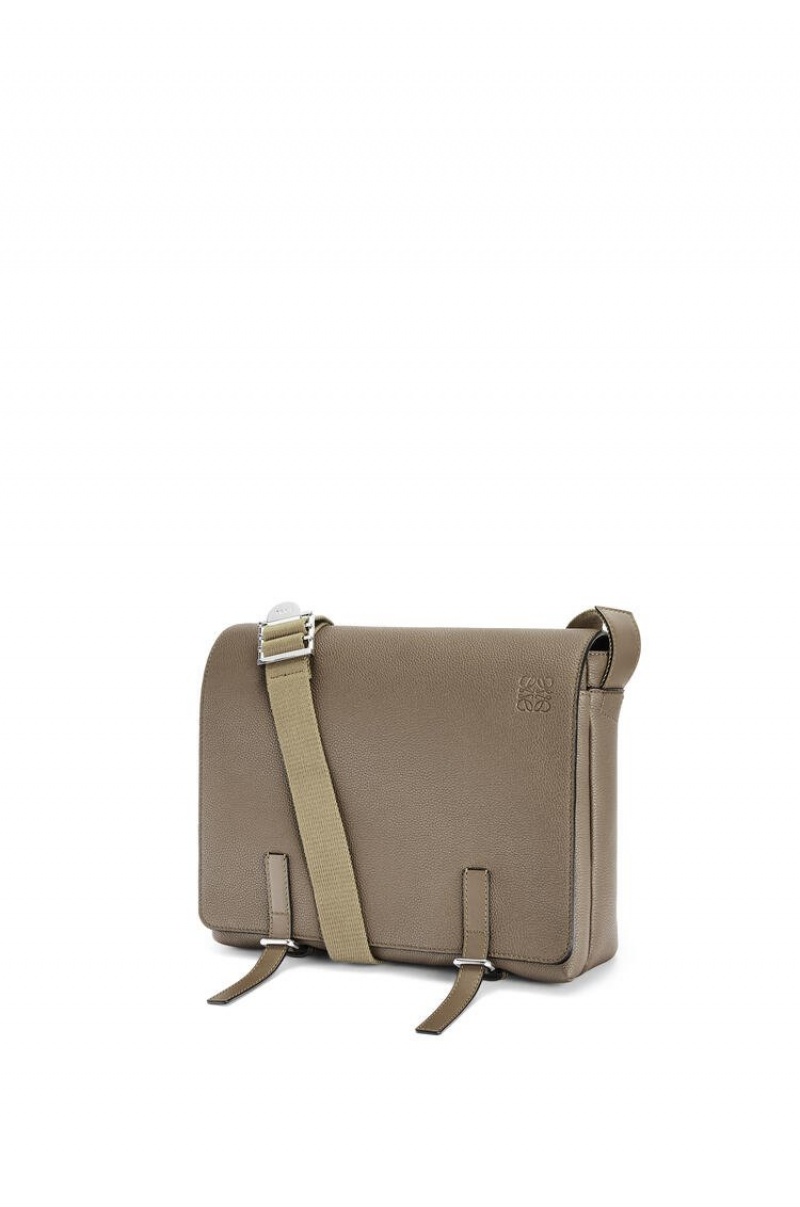 Bolsa De Mensajero Loewe Military Messenger Bag in soft grained calfskin Hombre Verde Menta | 709QUKDFG