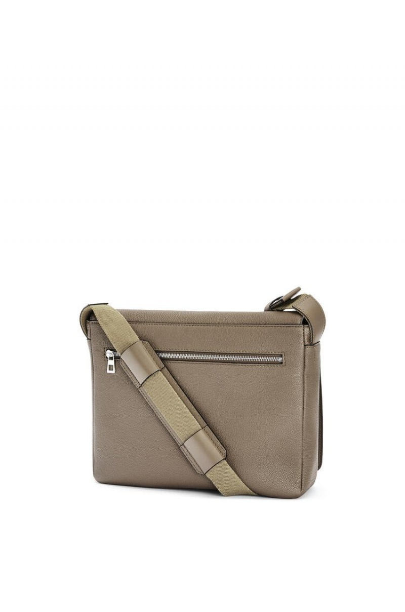 Bolsa De Mensajero Loewe Military Messenger Bag in soft grained calfskin Hombre Verde Menta | 709QUKDFG