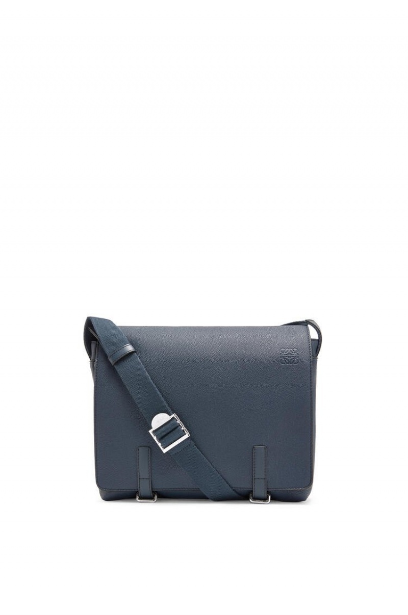 Bolsa De Mensajero Loewe Military Messenger Bag in soft grained calfskin Hombre Ocean | 975MZFJHD