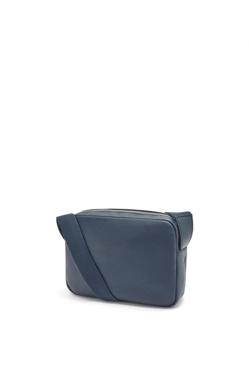 Bolsa De Mensajero Loewe XS Military messenger bag in soft grained calfskin Hombre Ocean | 764FANQEV