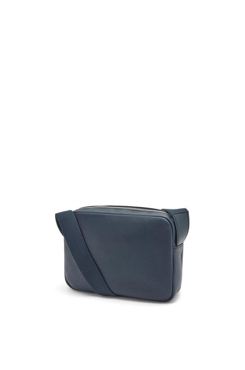 Bolsa De Mensajero Loewe XS Military messenger bag in soft grained calfskin Hombre Ocean | 764FANQEV