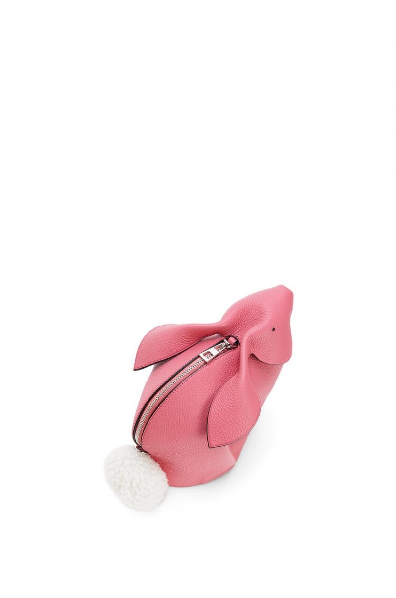 Bolsas Hombro Loewe Bunny bag in calfskin and shearling Mujer New Candy | 138UEFTSV