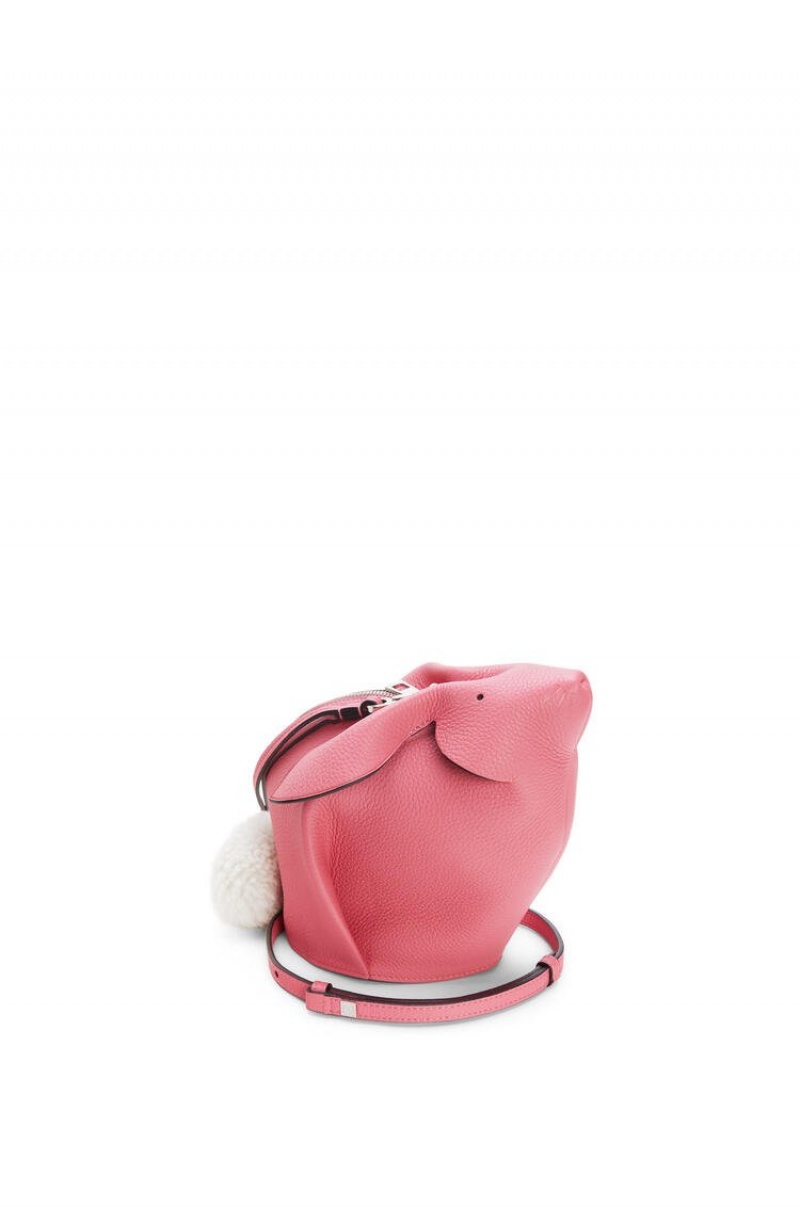 Bolsas Hombro Loewe Bunny bag in calfskin and shearling Mujer New Candy | 138UEFTSV