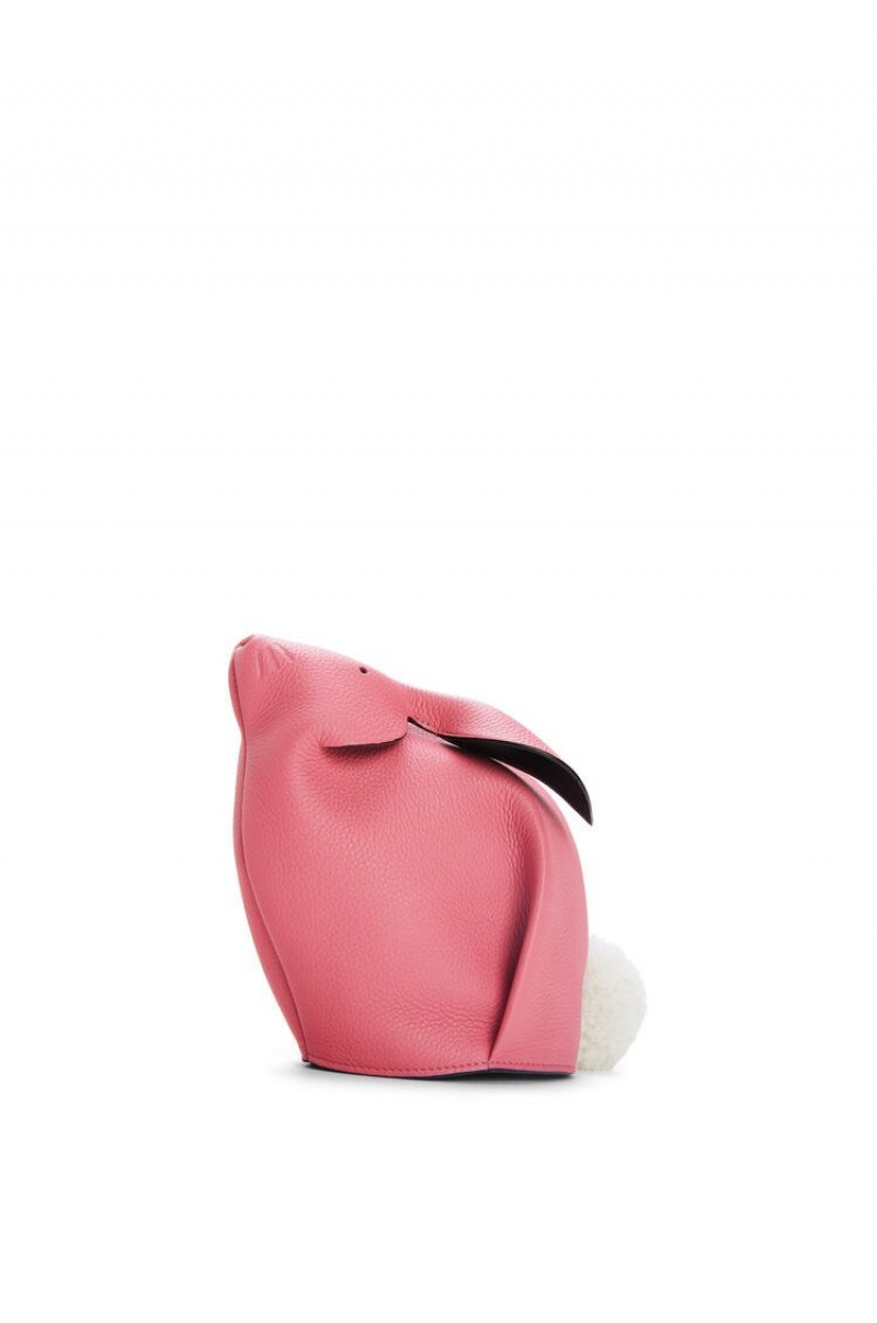 Bolsas Hombro Loewe Bunny bag in calfskin and shearling Mujer New Candy | 138UEFTSV