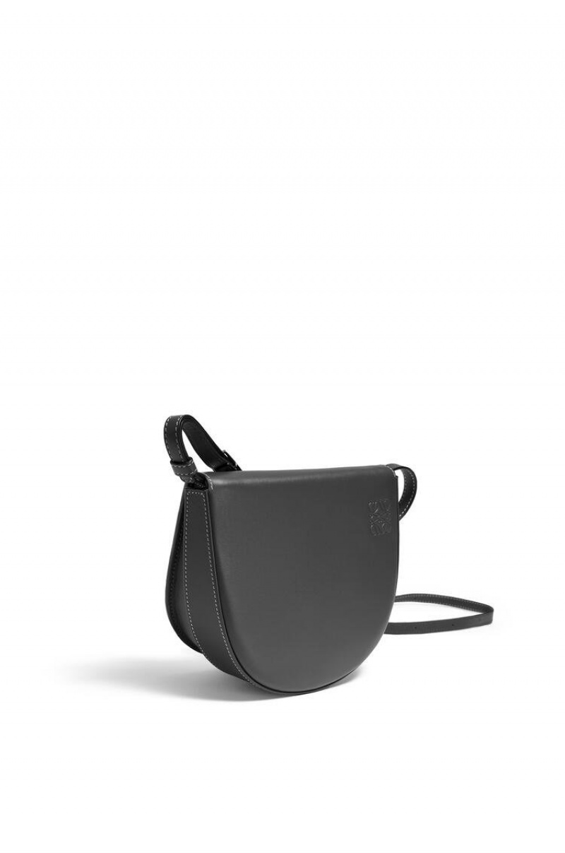 Bolsas Hombro Loewe Heel bag in soft calfskin Mujer Negras | 921IUCWHB