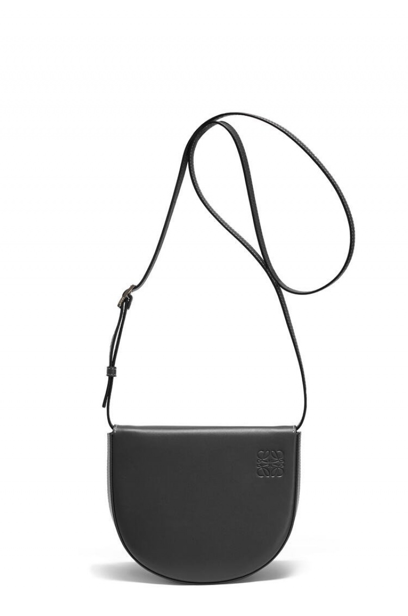 Bolsas Hombro Loewe Heel bag in soft calfskin Mujer Negras | 921IUCWHB