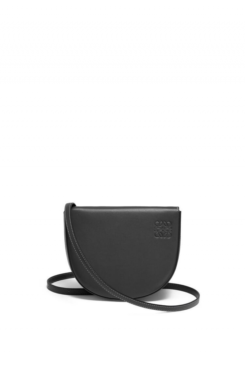 Bolsas Hombro Loewe Heel bag in soft calfskin Mujer Negras | 921IUCWHB