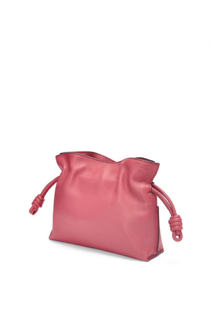 Bolsas Hombro Loewe Mini Flamenco clutch in nappa calfskin Mujer Plumrose | 164ORFWQS