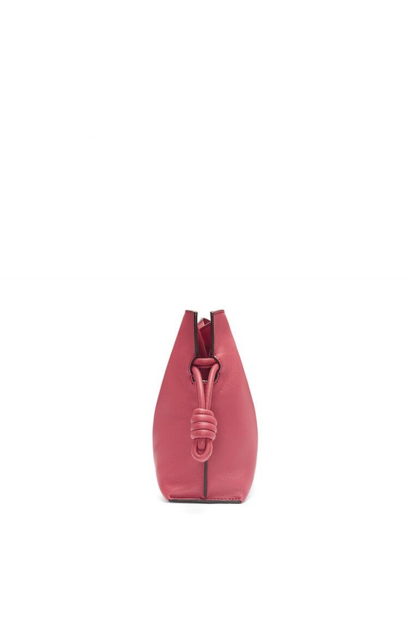 Bolsas Hombro Loewe Mini Flamenco clutch in nappa calfskin Mujer Plumrose | 164ORFWQS