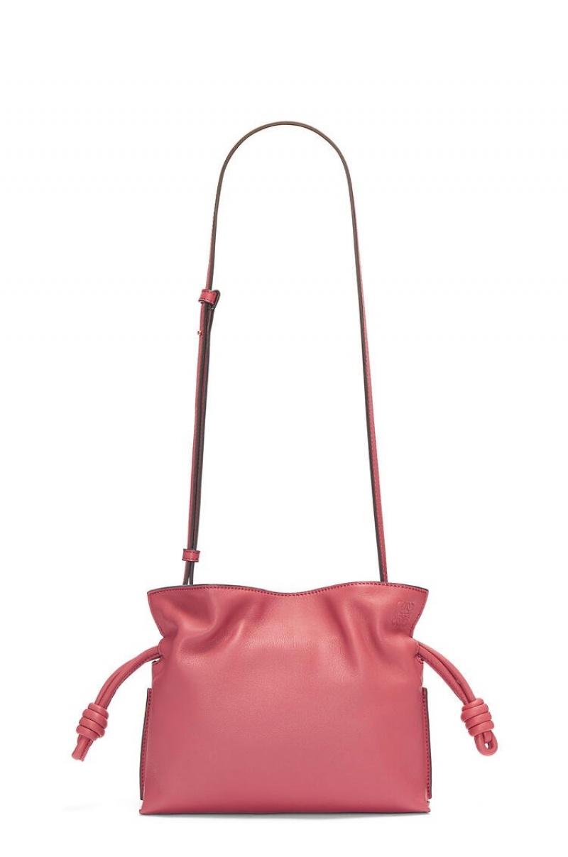 Bolsas Hombro Loewe Mini Flamenco clutch in nappa calfskin Mujer Plumrose | 164ORFWQS