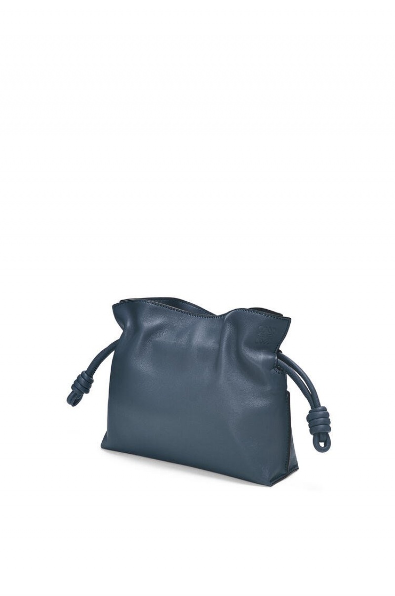 Bolsas Hombro Loewe Mini Flamenco clutch in nappa calfskin Mujer Azules | 275SNTVOE