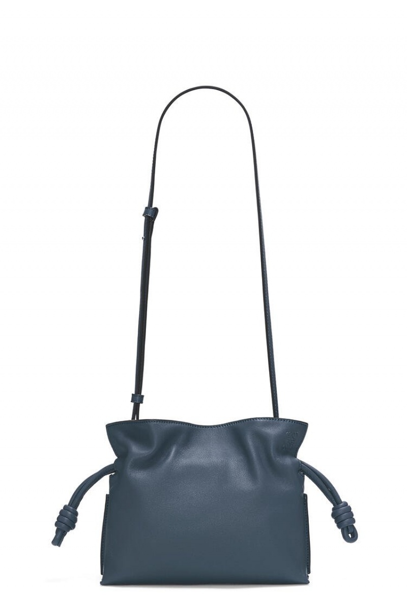 Bolsas Hombro Loewe Mini Flamenco clutch in nappa calfskin Mujer Azules | 275SNTVOE