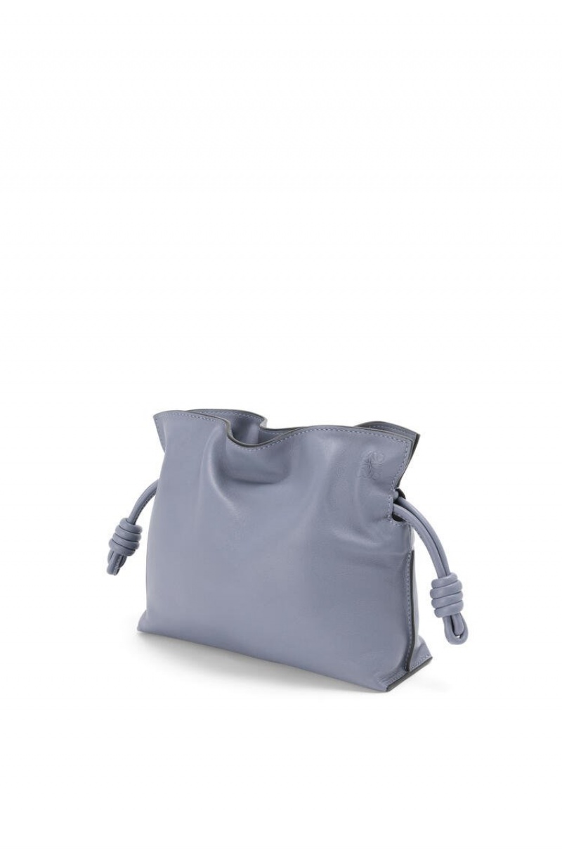 Bolsas Hombro Loewe Mini Flamenco clutch in nappa calfskin Mujer Azules | 061STOHBJ