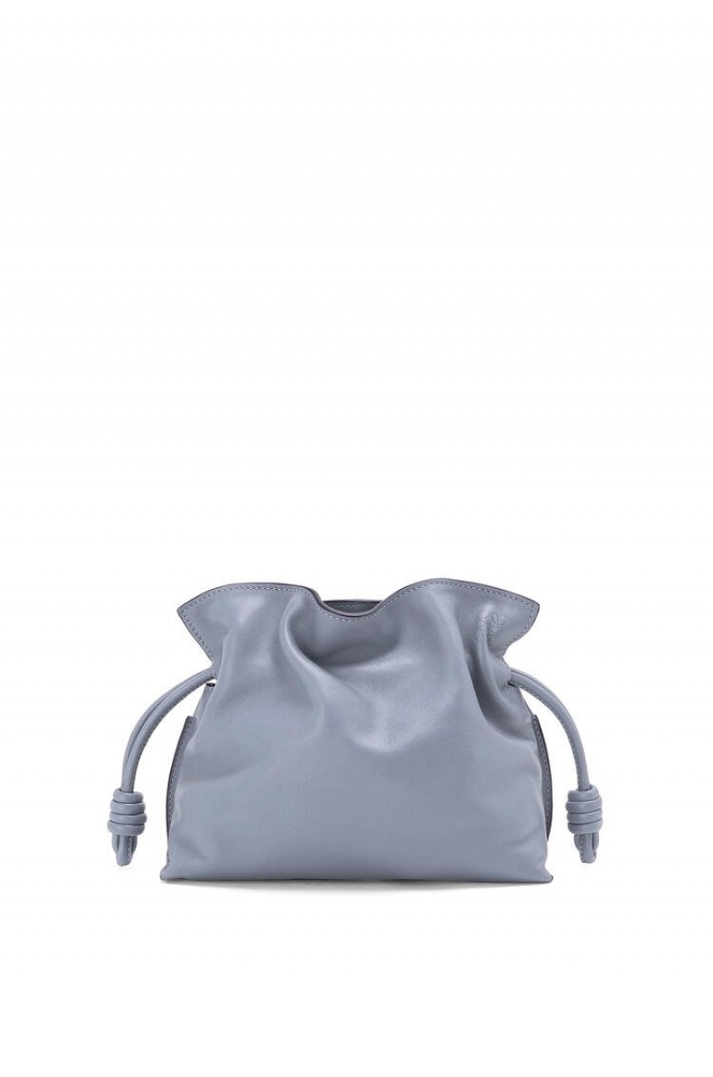 Bolsas Hombro Loewe Mini Flamenco clutch in nappa calfskin Mujer Azules | 061STOHBJ