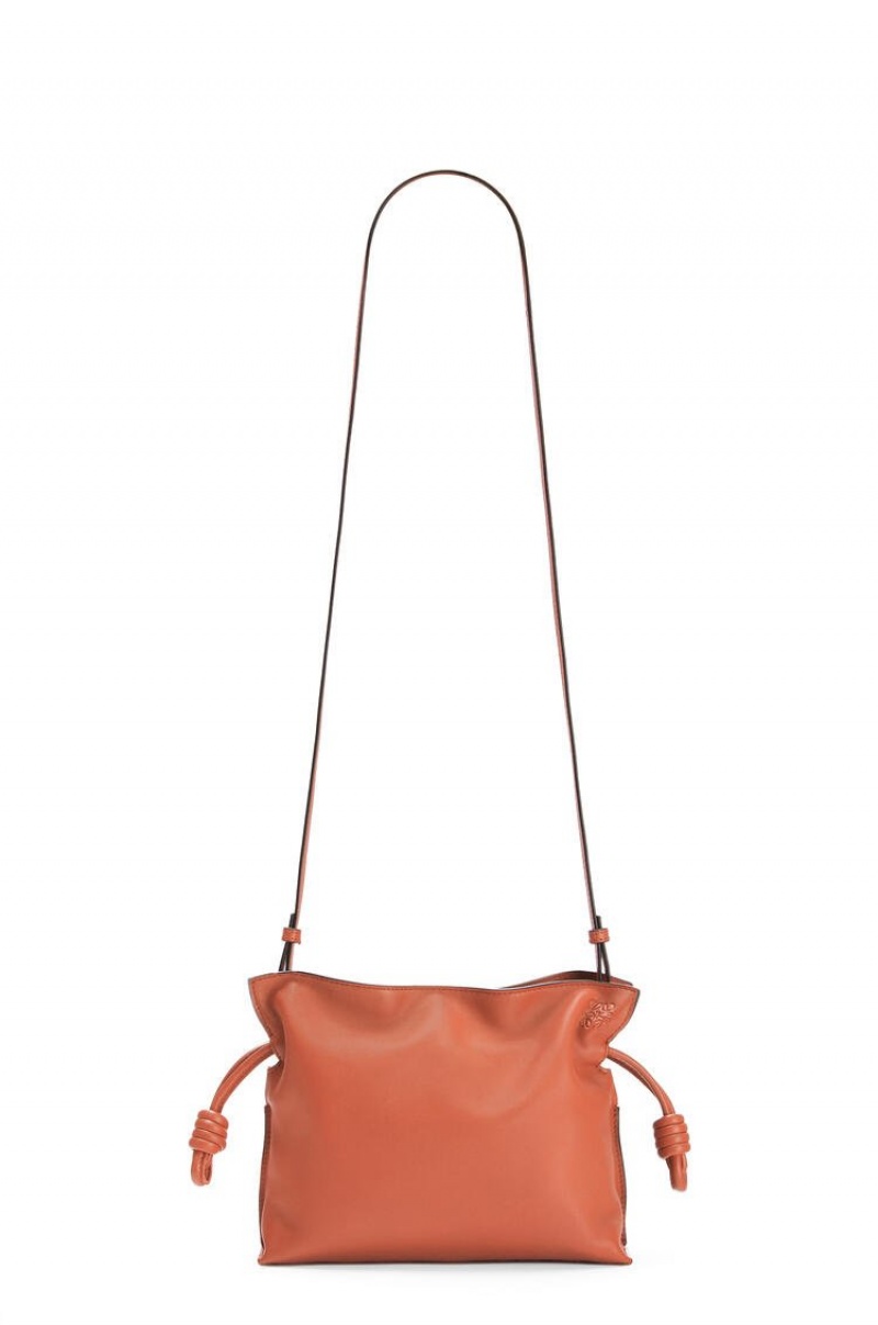 Bolsas Hombro Loewe Mini Flamenco clutch in nappa calfskin Mujer Vermillion | 534LYIMAE