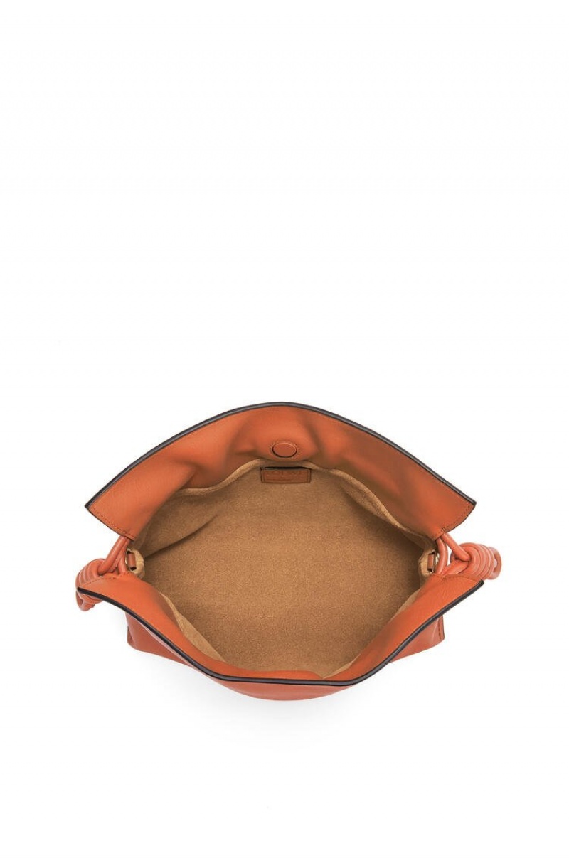 Bolsas Hombro Loewe Mini Flamenco clutch in nappa calfskin Mujer Vermillion | 534LYIMAE