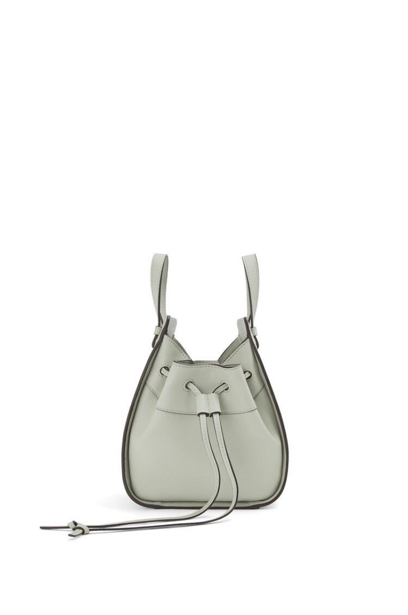 Bolsas Hombro Loewe Mini Hammock drawstring in classic calfskin Mujer Gris | 584YIXQCZ