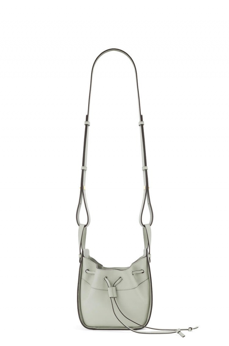 Bolsas Hombro Loewe Mini Hammock drawstring in classic calfskin Mujer Gris | 584YIXQCZ