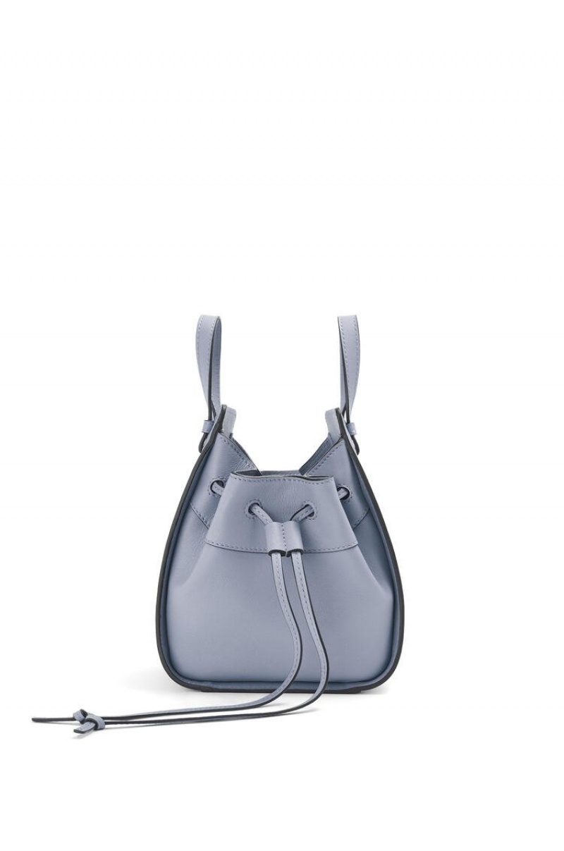 Bolsas Hombro Loewe Mini Hammock drawstring in classic calfskin Mujer Azules | 291WLGKUF