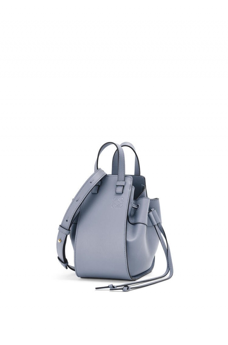 Bolsas Hombro Loewe Mini Hammock drawstring in classic calfskin Mujer Azules | 291WLGKUF