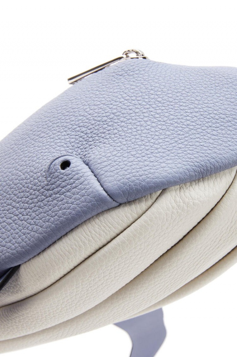 Bolsas Hombro Loewe Whale bumbag in soft grained calfskin Mujer Blancas | 489NVQPYX