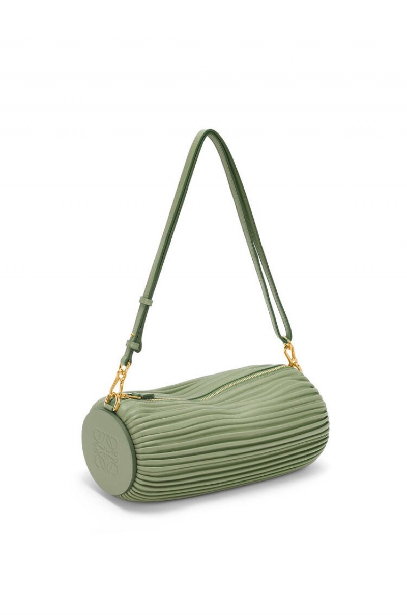 Bolso Pequeño Loewe Bracelet pouch in nappa calfskin Mujer Rosemary | 498XYSCGW