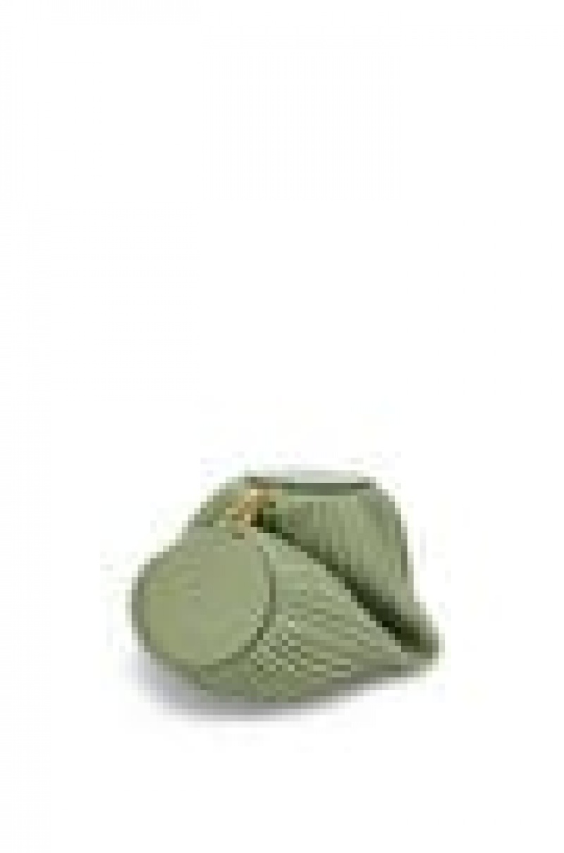 Bolso Pequeño Loewe Bracelet pouch in nappa calfskin Mujer Rosemary | 498XYSCGW