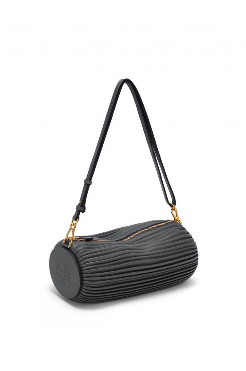 Bolso Pequeño Loewe Bracelet pouch in nappa calfskin Mujer Negras | 913KRVQFN