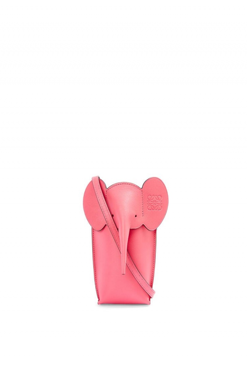 Bolso Pequeño Loewe Elephant Pocket in classic calfskin Mujer New Candy | 620ALKPHC