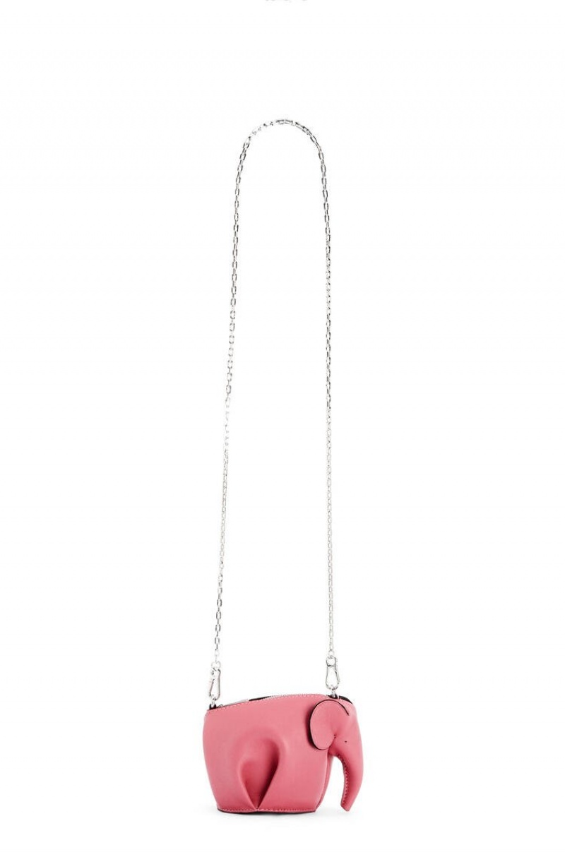 Bolso Pequeño Loewe Elephant Pouch in classic calfskin Mujer New Candy | 098UOJPDA