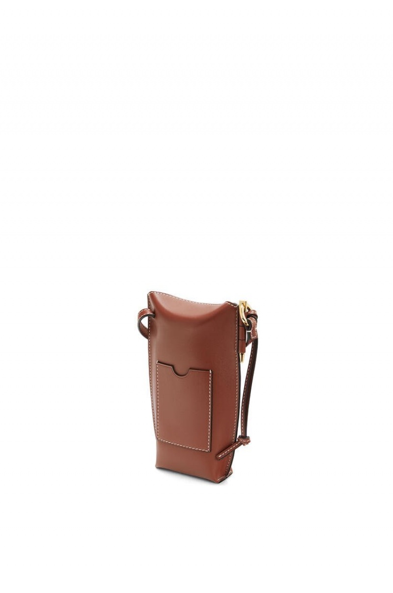 Bolso Pequeño Loewe Gate Pocket in soft calfskin Hombre Rust | 759ABXECO