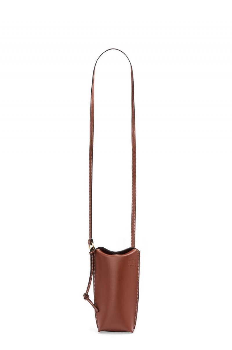 Bolso Pequeño Loewe Gate Pocket in soft calfskin Hombre Rust | 759ABXECO