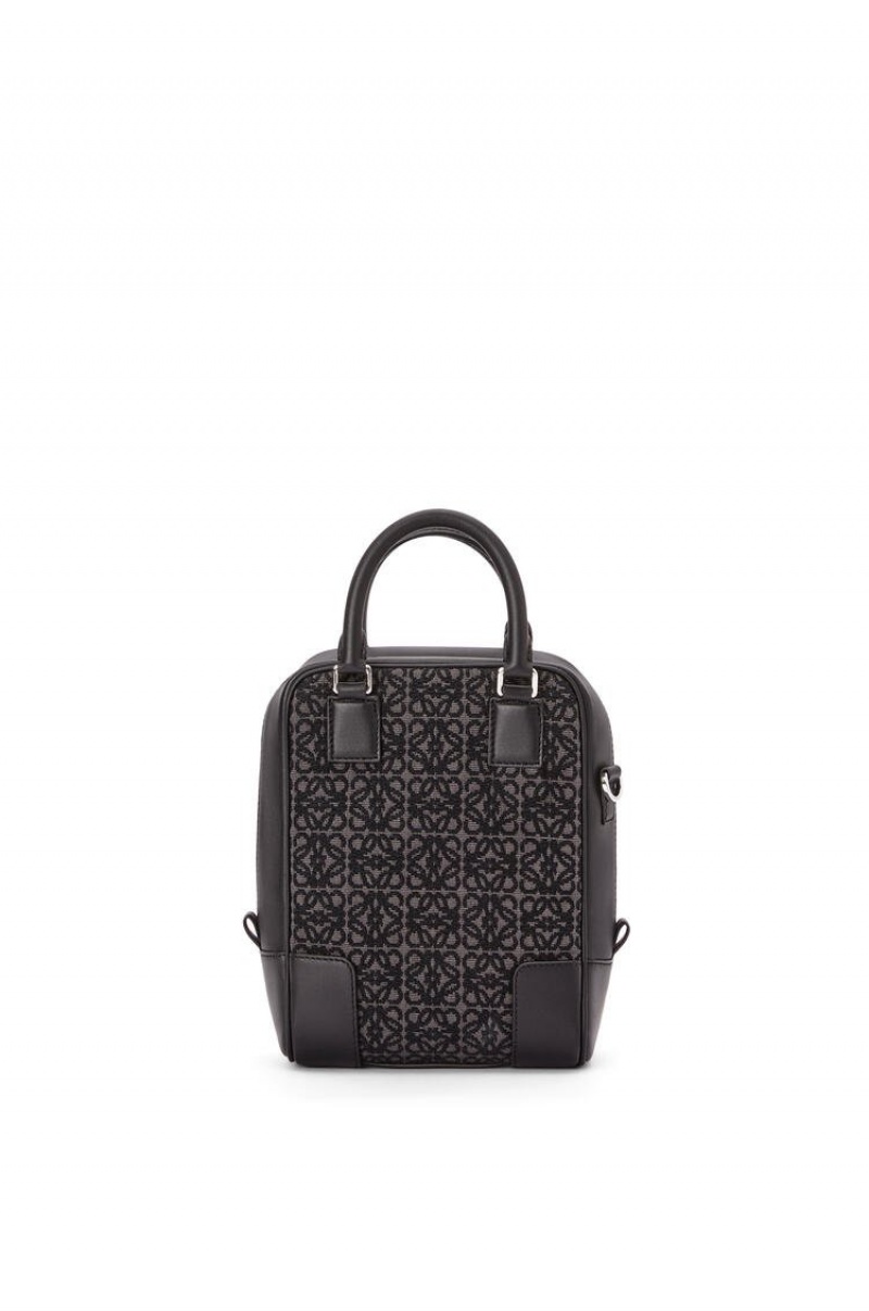 Bolso Tote Loewe Amazona 15 in Anagram jacquard and calfskin Hombre Negras | 578UCEXJF