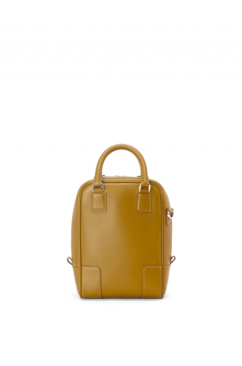 Bolso Tote Loewe Amazona 15 in satin calfskin Hombre Ochre | 697UWDGFA