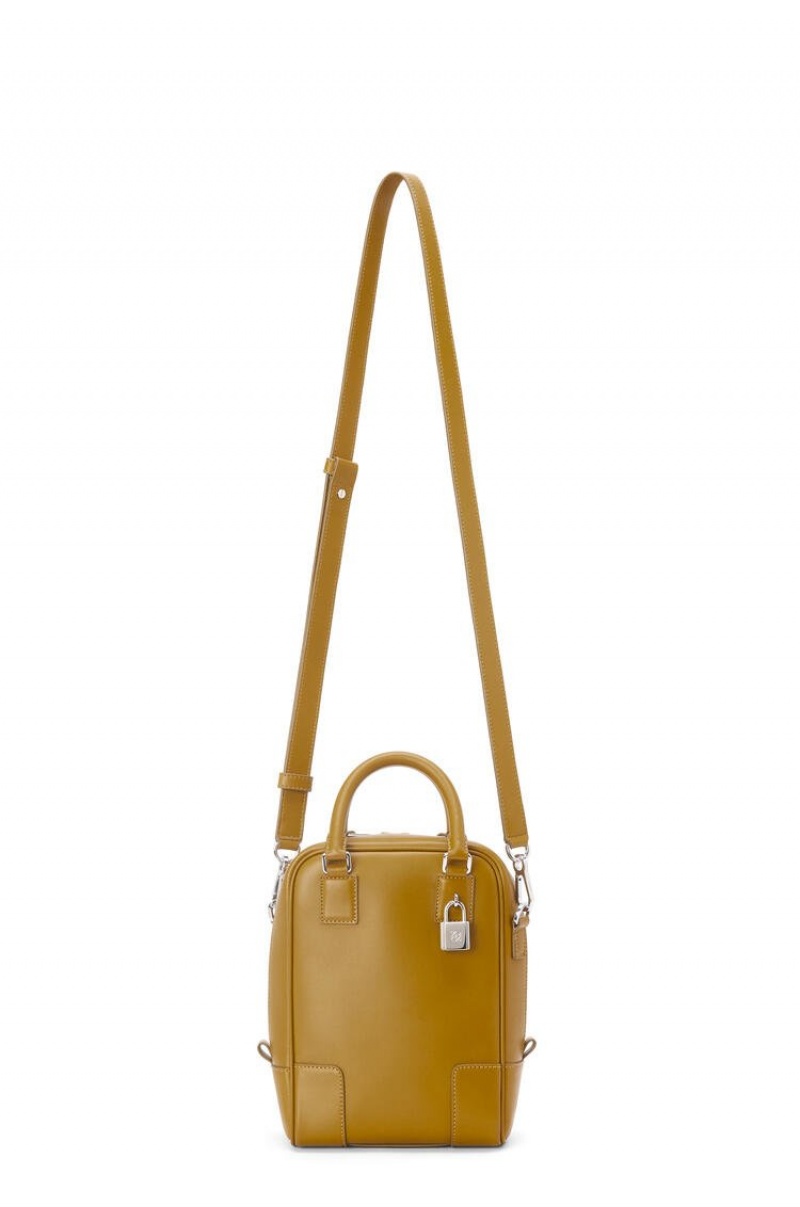 Bolso Tote Loewe Amazona 15 in satin calfskin Hombre Ochre | 697UWDGFA