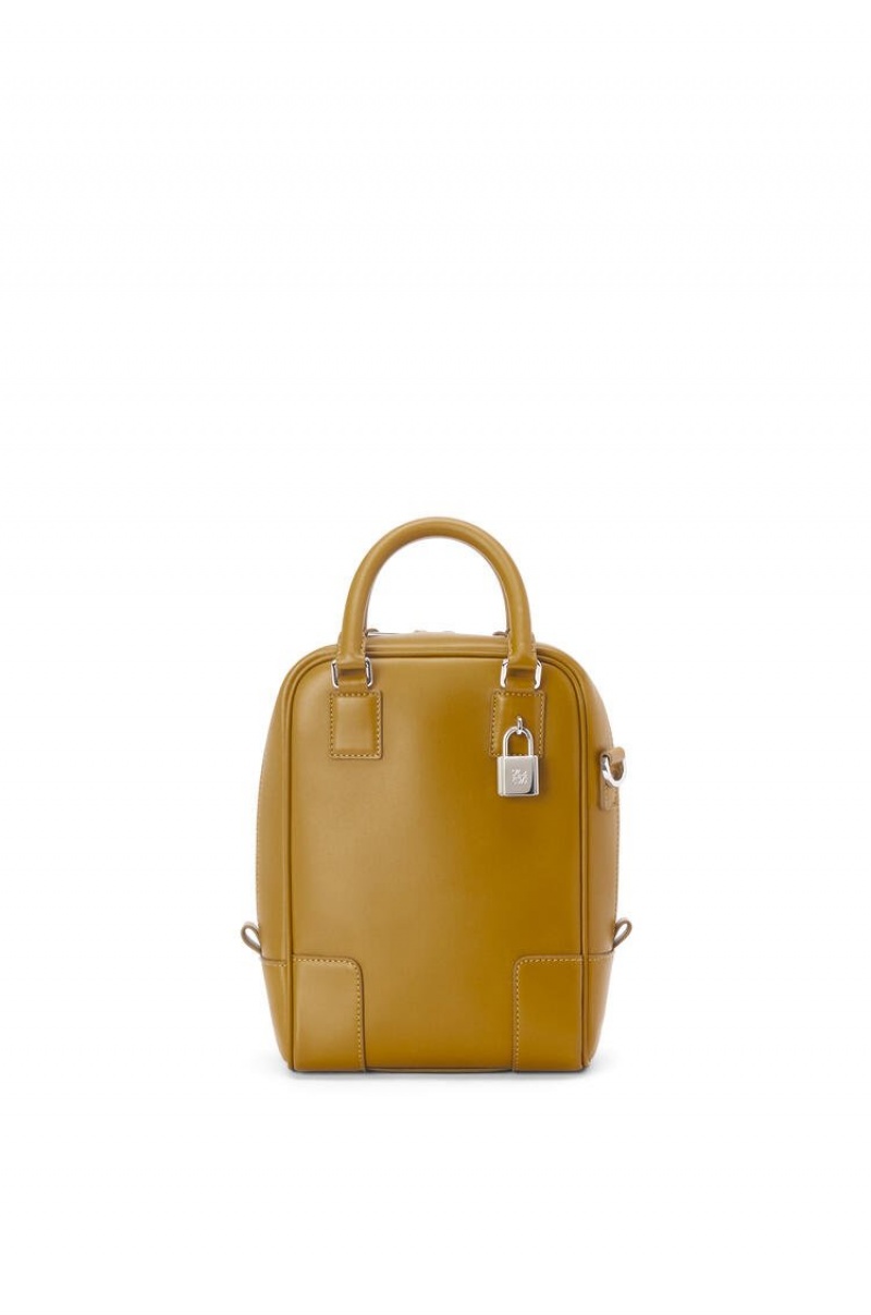 Bolso Tote Loewe Amazona 15 in satin calfskin Hombre Ochre | 697UWDGFA