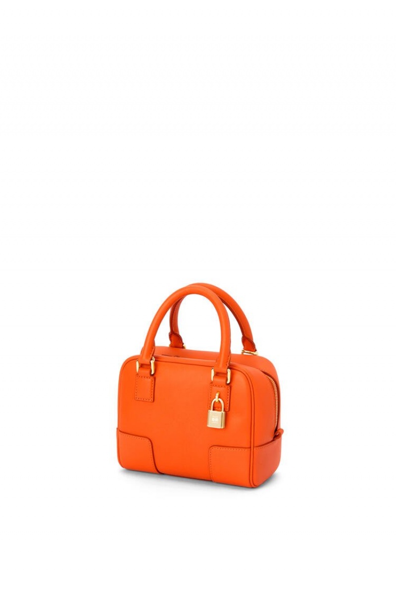 Bolso Tote Loewe Amazona 16 Square bag in nappa calfskin Mujer Naranjas | 184CTDXQZ