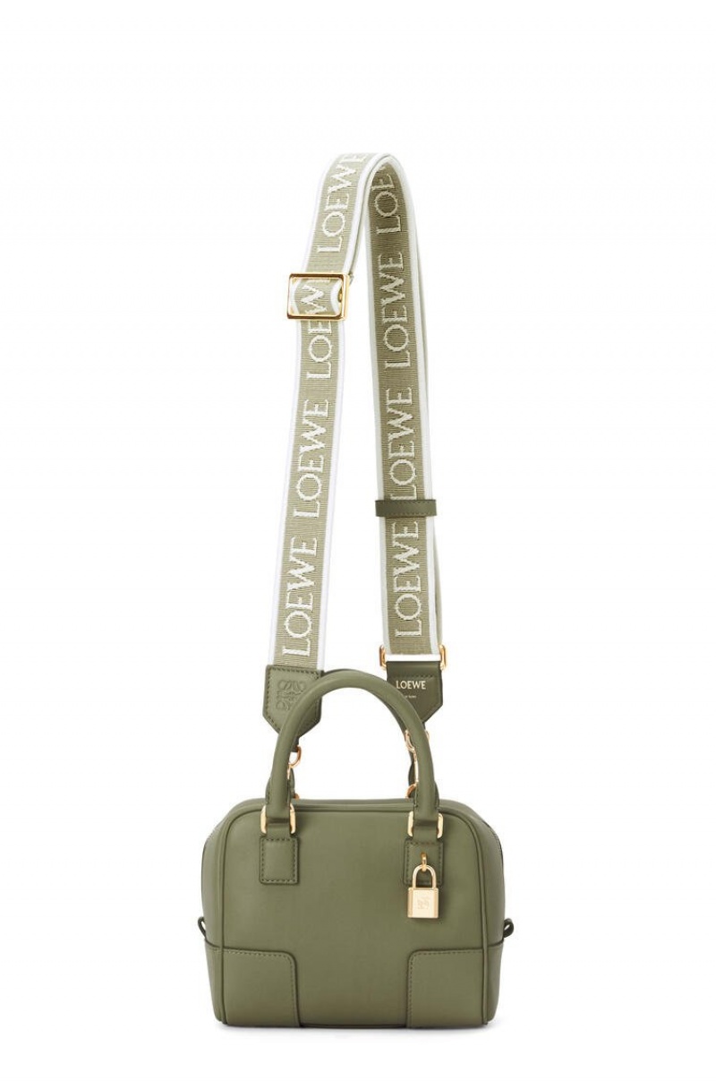 Bolso Tote Loewe Amazona 16 Square bag in nappa calfskin Mujer Verde | 192IXNYWM