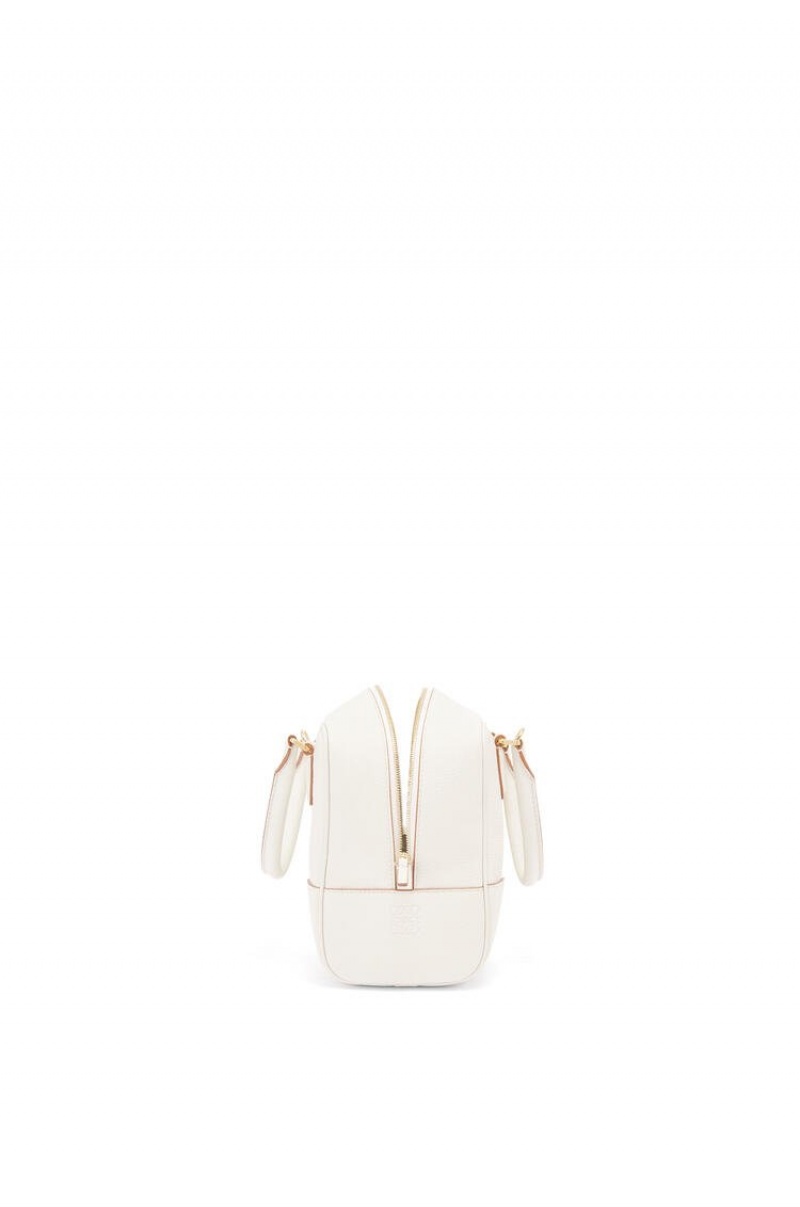 Bolso Tote Loewe Amazona 19 square bag in soft grained calfskin Mujer Blancas | 075UBSTCP