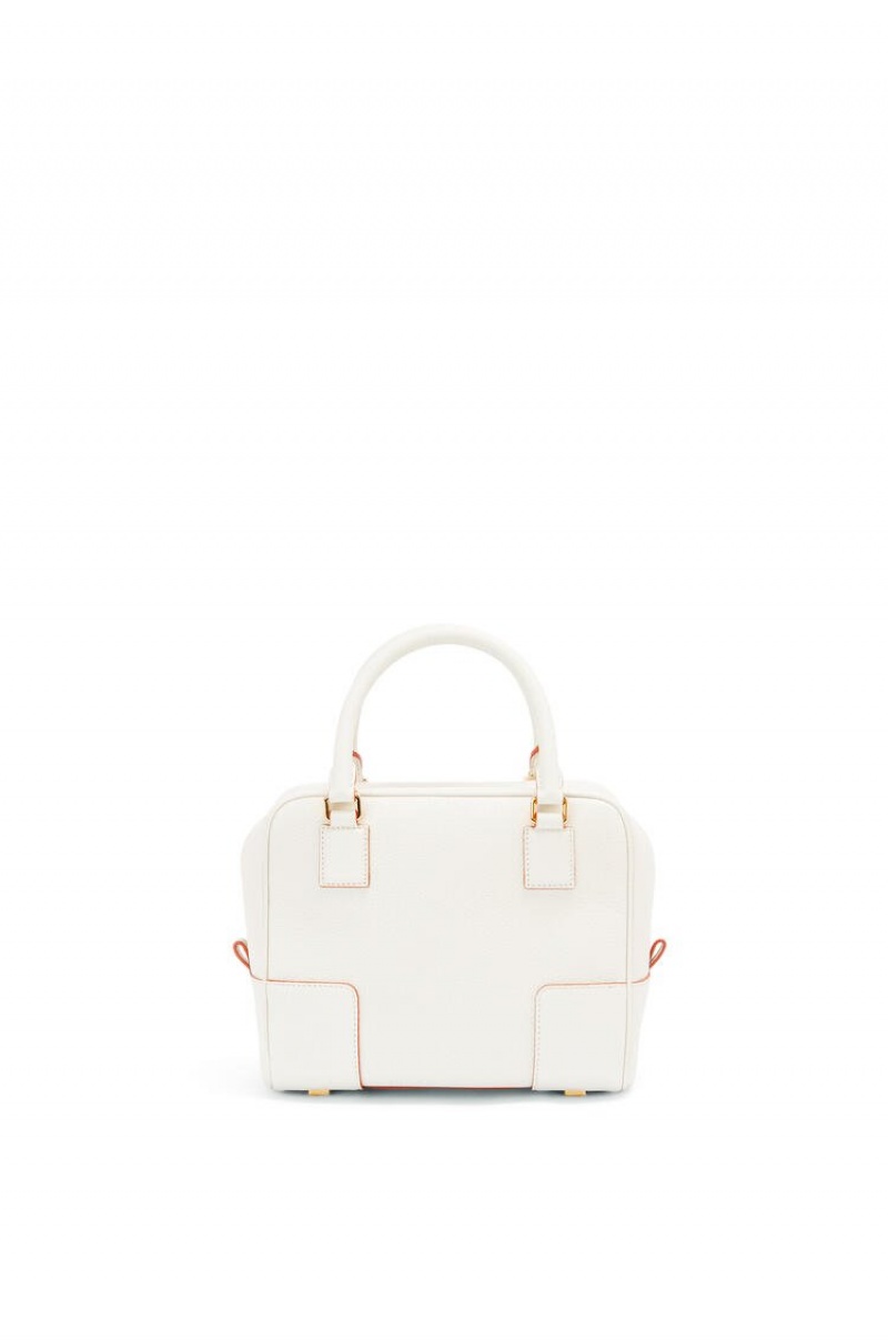 Bolso Tote Loewe Amazona 19 square bag in soft grained calfskin Mujer Blancas | 075UBSTCP