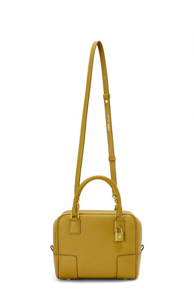 Bolso Tote Loewe Amazona 19 square bag in nappa calfskin Mujer Ochre | 236ELPCWB