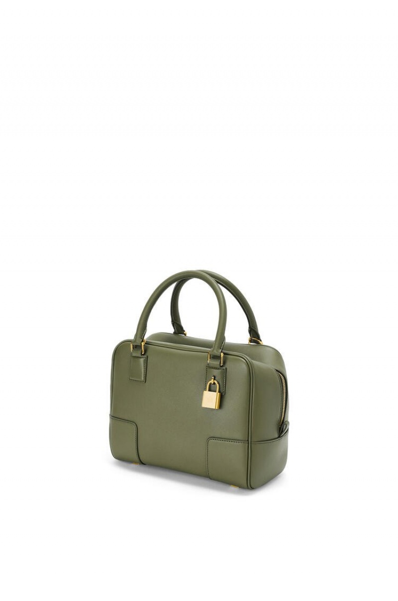 Bolso Tote Loewe Amazona 19 square bag in nappa calfskin Mujer Verde | 357SEXFKZ