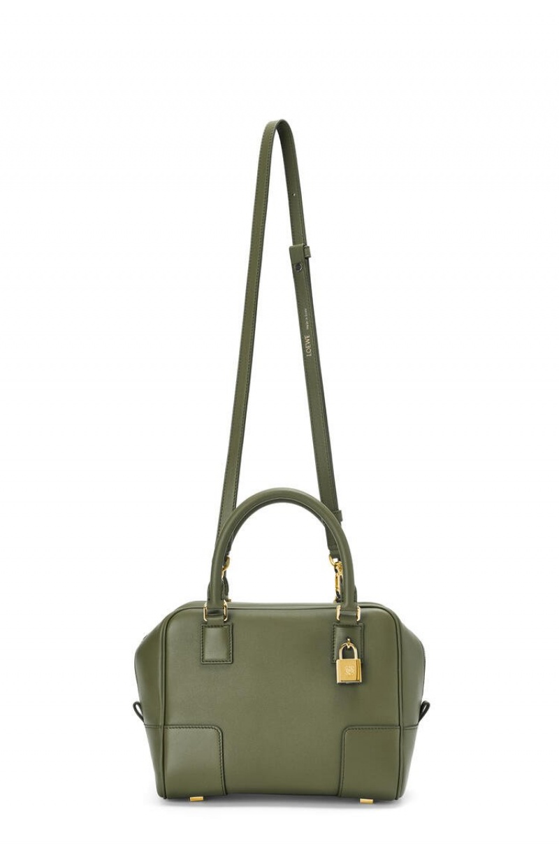 Bolso Tote Loewe Amazona 19 square bag in nappa calfskin Mujer Verde | 357SEXFKZ