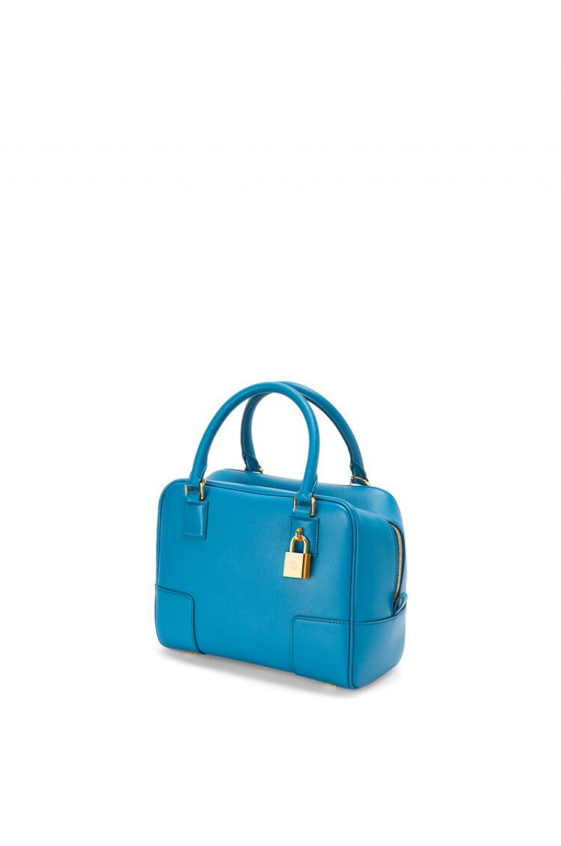 Bolso Tote Loewe Amazona 19 square bag in nappa calfskin Mujer Azules | 023KLOZWB