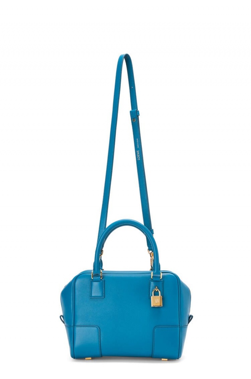 Bolso Tote Loewe Amazona 19 square bag in nappa calfskin Mujer Azules | 023KLOZWB