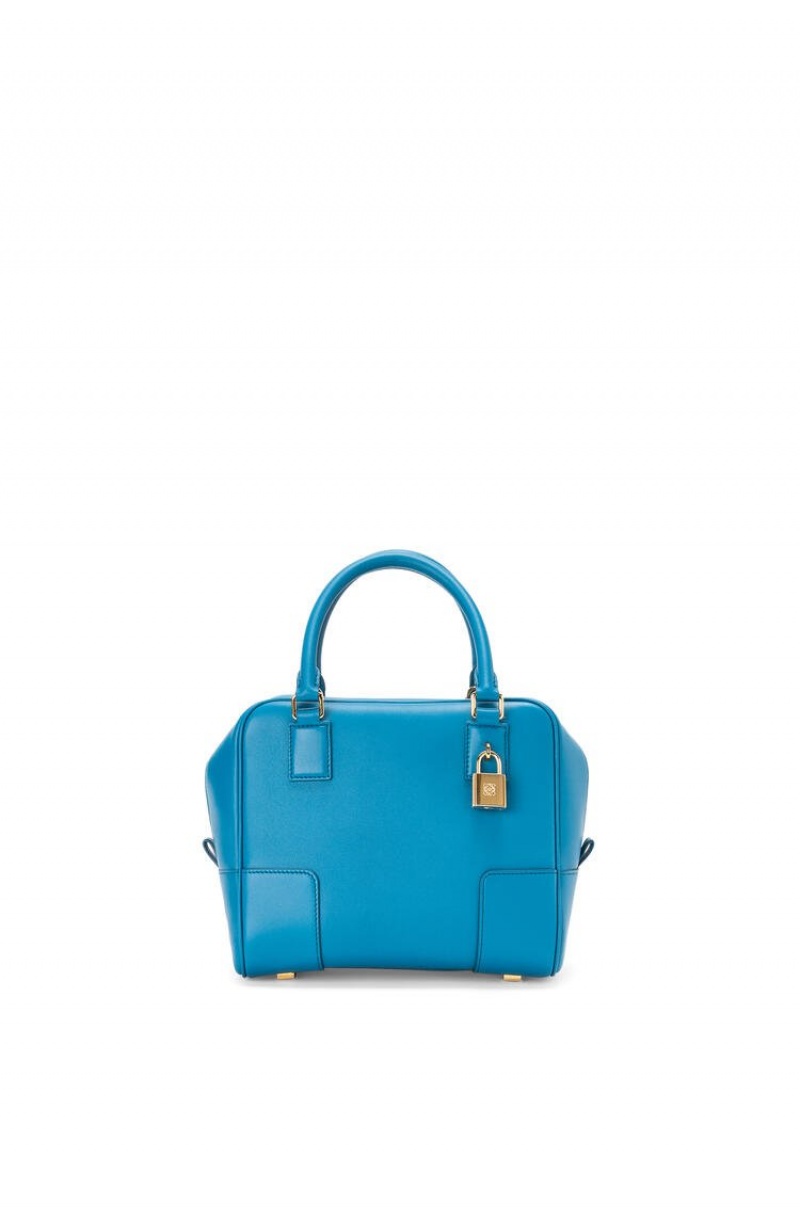 Bolso Tote Loewe Amazona 19 square bag in nappa calfskin Mujer Azules | 023KLOZWB