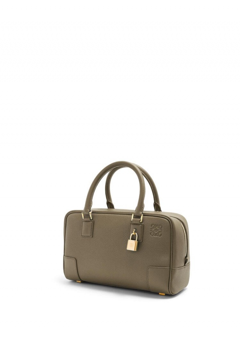 Bolso Tote Loewe Amazona 23 bag in soft grained calfskin Mujer Verde | 809HOMRZN