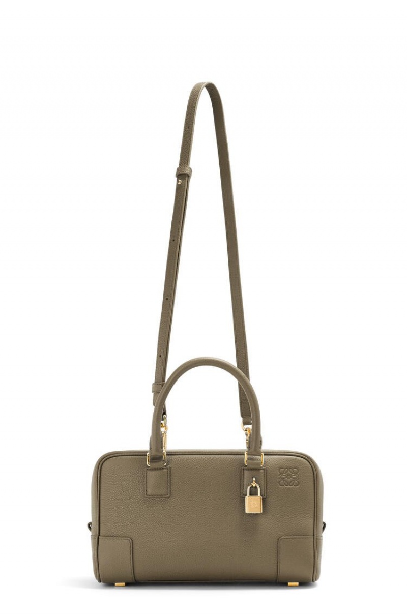 Bolso Tote Loewe Amazona 23 bag in soft grained calfskin Mujer Verde | 809HOMRZN