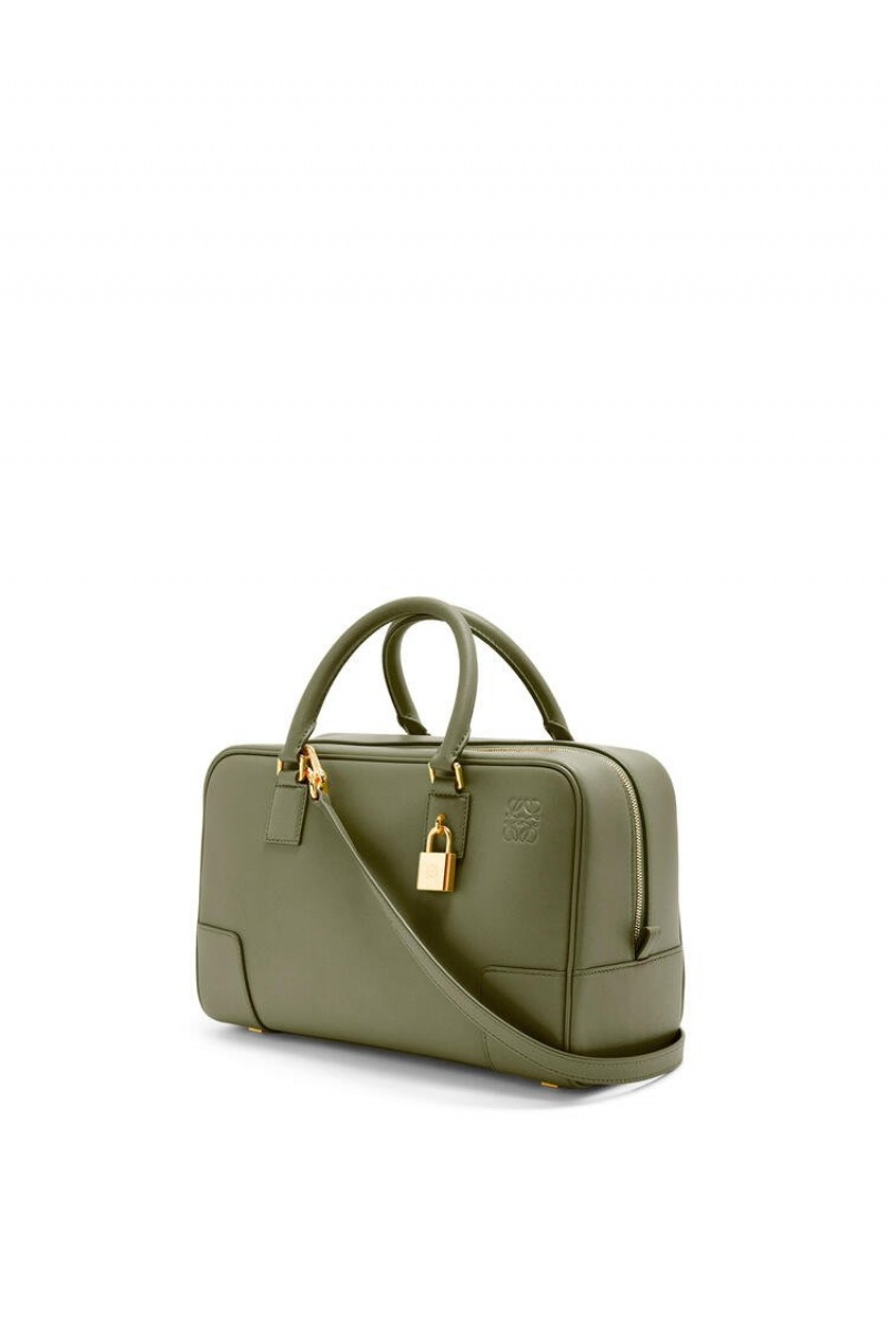 Bolso Tote Loewe Amazona 28 bag in nappa calfskin Mujer Verde | 149HPYZTJ